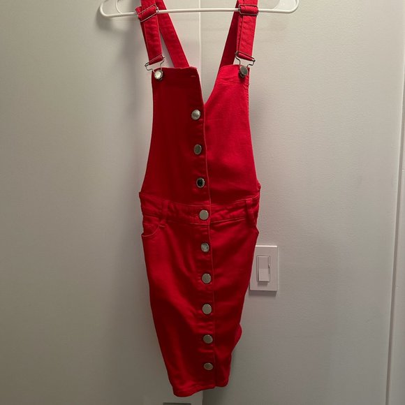 WORN ONCE Overall Dress - Picture 3 of 4